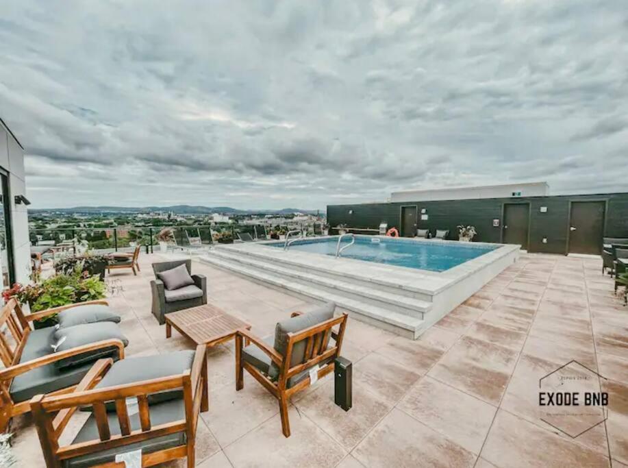 Condo - 305 Piscine Bbq Wifi 퀘벡 외부 사진